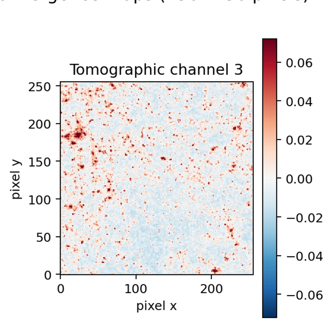 Tomographic weak-lensing convergence maps used for GAN training